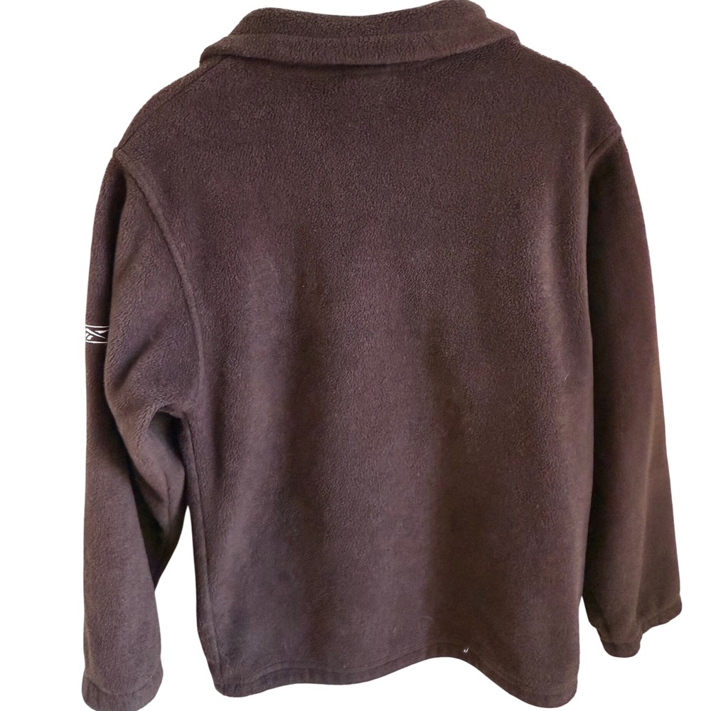 Vintage Reebok NFL Cleveland Browns Fleece Zip Jacket Brown Youth‎ M 10-12 - Picture 7 of 8